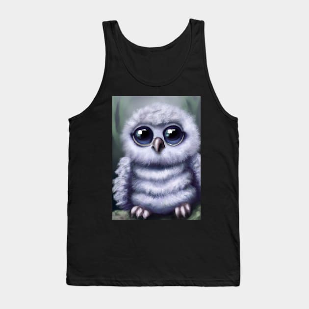 Baby Owl Tank Top by maxcode